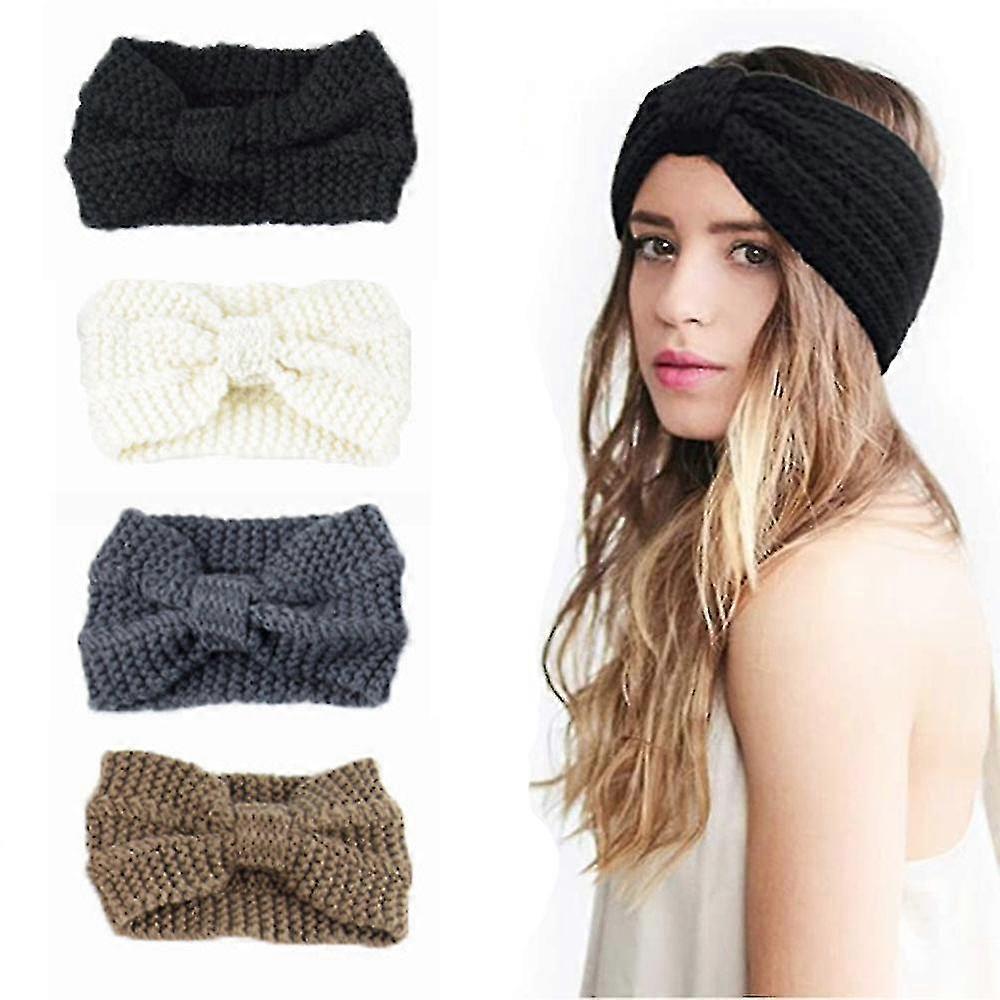 women's winter headbands, pack of 4 headbands, winter women's knitted headband, winter headband, headband, ear warmer