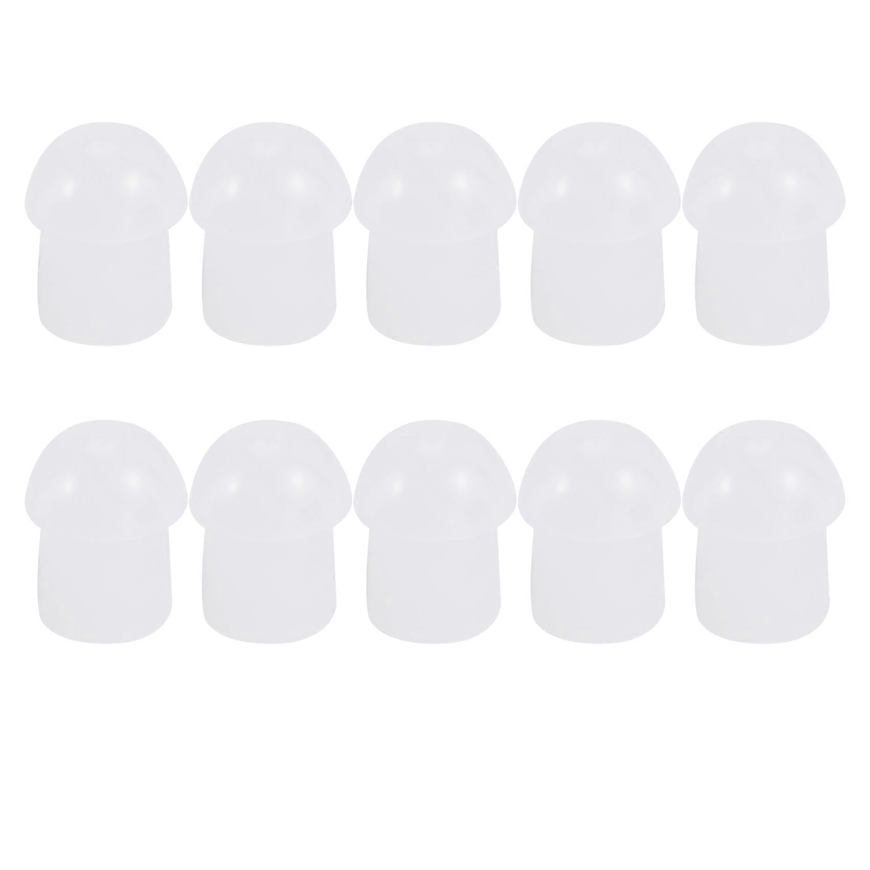 Replacement Mushroom Earbud Ear Tips for Two Way Radio Coil Tube Audio Kits /Transparent Acoustic T