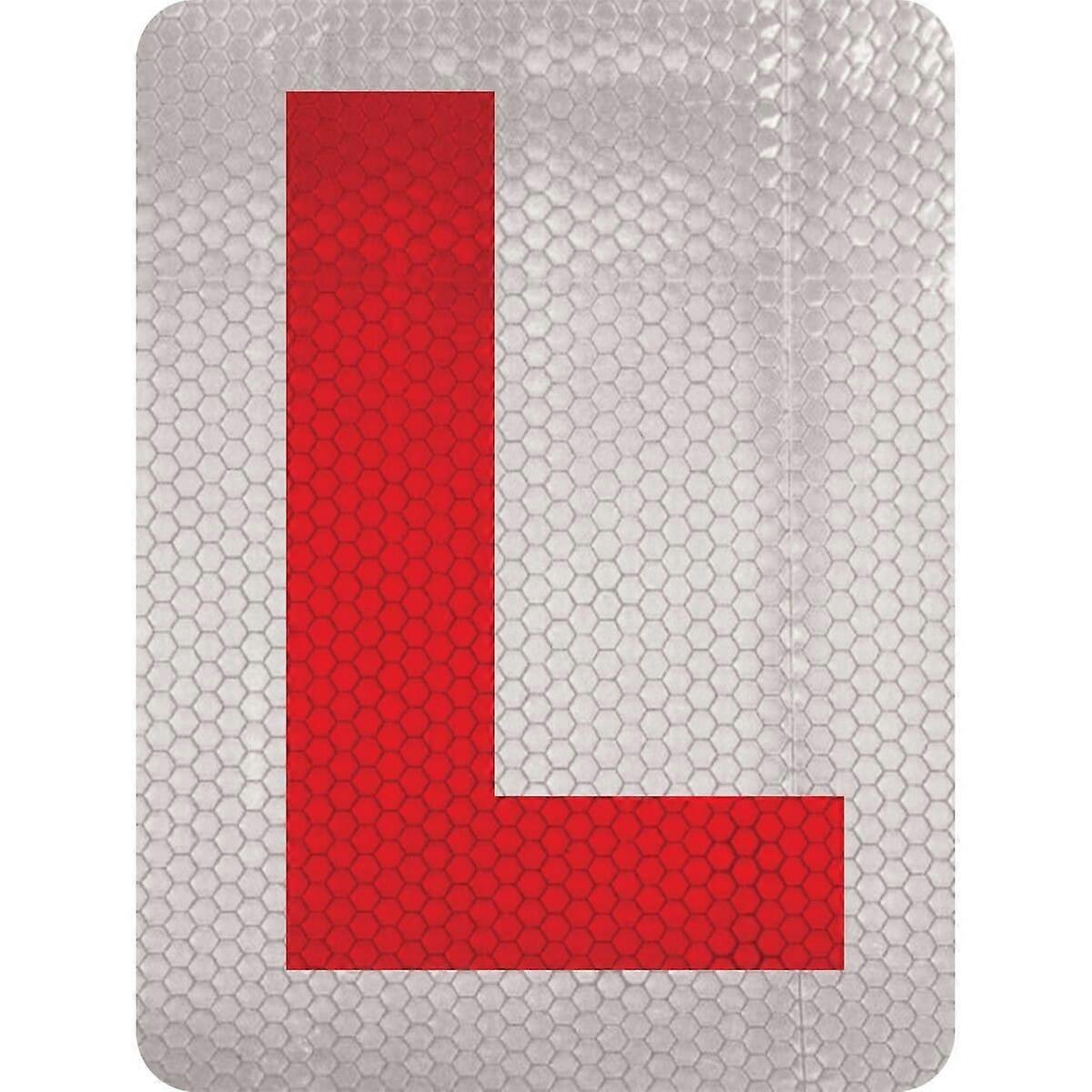 L Board Learning Driver Light reflecting Sticker (8*6 inch)