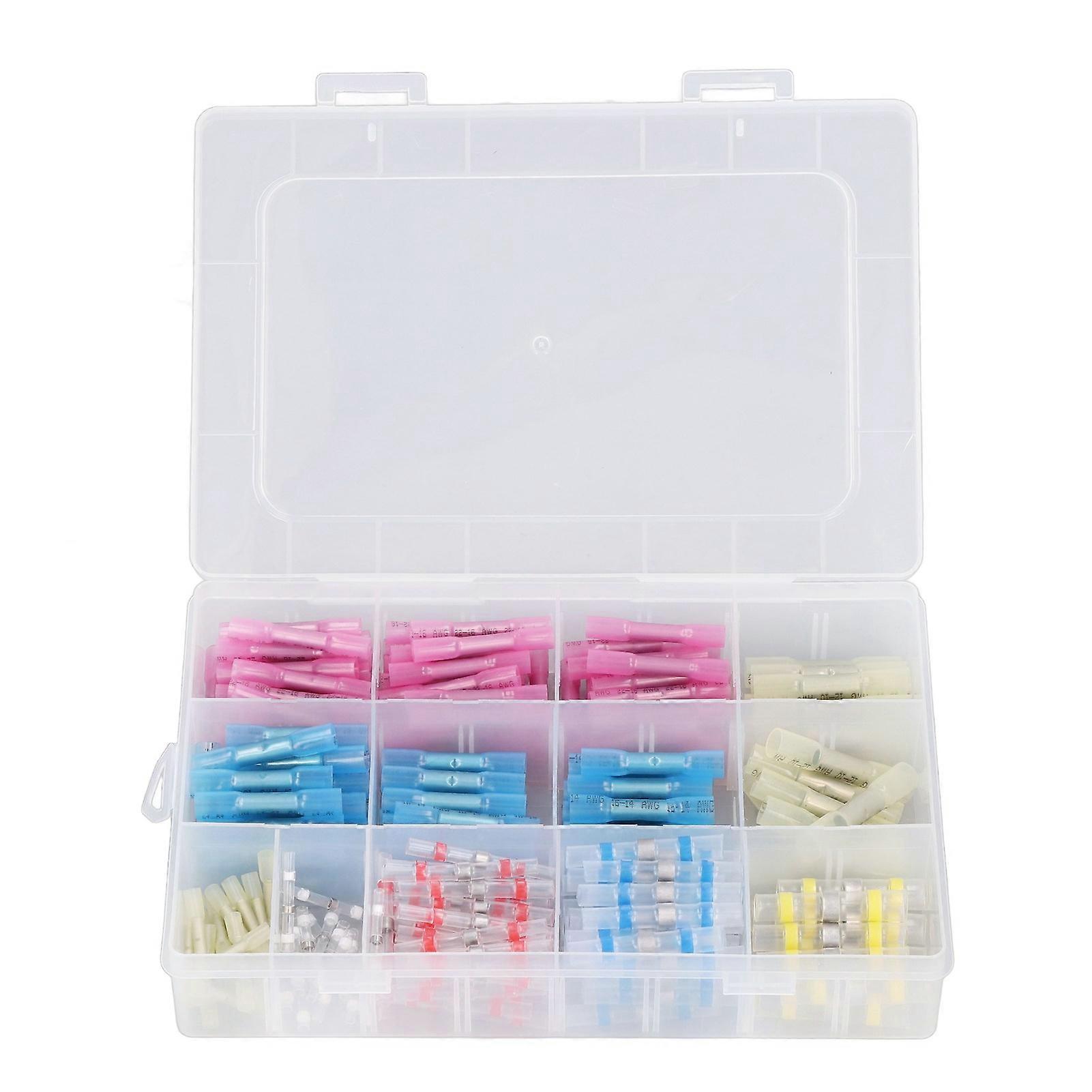 For 250 Pcs Heat Shrink Wire Connector Insulated Electrical Wiring Terminal Good Sealing Solder Wire Connector