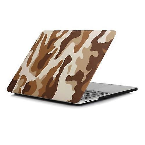 مموه نمط ملصقات المياه للكمبيوتر المحمول حافظة واقية للكمبيوتر الشخصي لجهاز MacBook Air 11.6 بوصة A1370 / A1465 (تمويه بني)