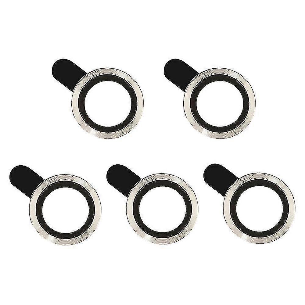 [5pcs] Phone Camera Lens Protector Compatible With Iphone 14, Tempered Glass Camera Circle Cover