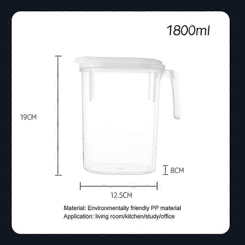 Duża pojemność 1800 ml Przezroczysty Dzbanek o dużej pojemności Dzbanek z zimną wodą Czajnik Pojemnik na butelkę butelki z wodą Dzbanek na wodę do herbaty