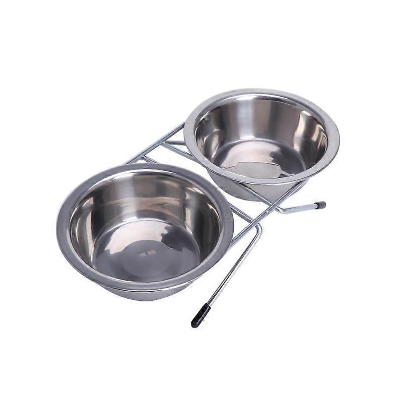 für Katzennapf 2 in 1 Futter-Wasser-Näpfe Wasserspender Anti-Split-Doppelschüssel