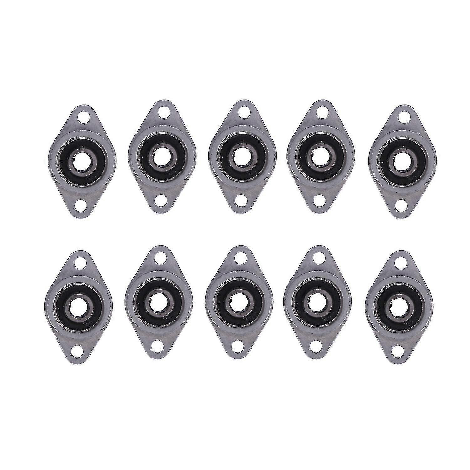 10個Kfl08 8mm直径亜鉛合金ベアリングハウジングFl08 K08ピローブロックベアリング(haoyi)