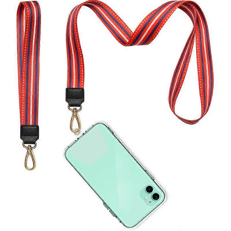 Universal Nylon Cell Phone Lanyard Compatible With Smartphone Suitable