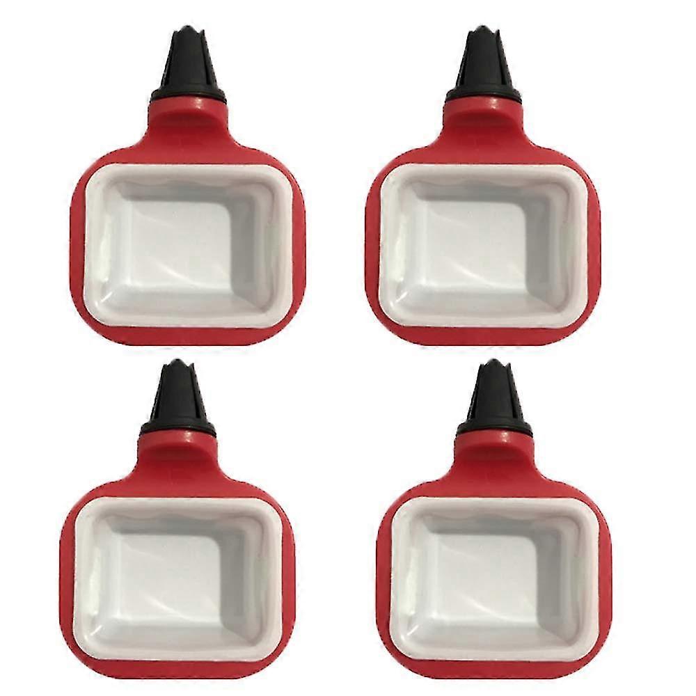 Car Sauce Holder, 4 Pieces Sauce Holder In The Car, Car Sauce Holder, Ketchup Dip Sauces Portable, Car Accessories Sauce Container, Portable Sauce Hol