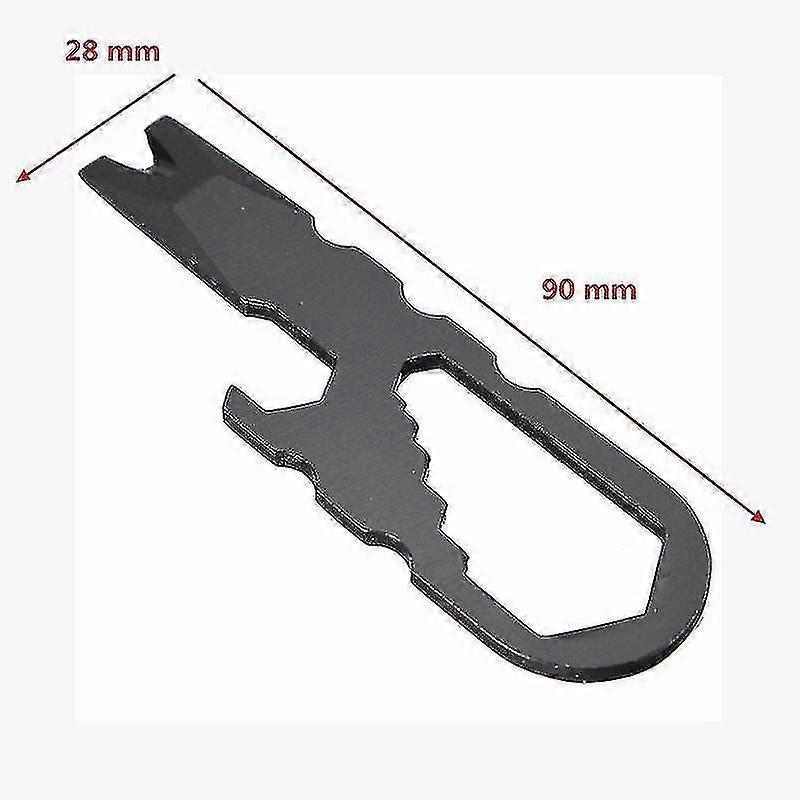 Multi Pocket Tool Multifunctional Camp Screwdriver Hike Outdoor Mini Keyring Key Ring Keychain Multi