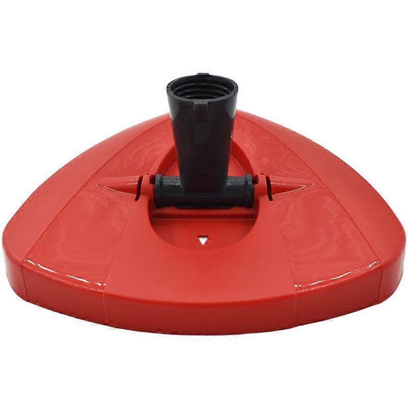 Red spin mop replacement base head, suitable for vileda/O-Cedar Easywring spin mop base plastic triangular disk mop head accessories, triangular rotat