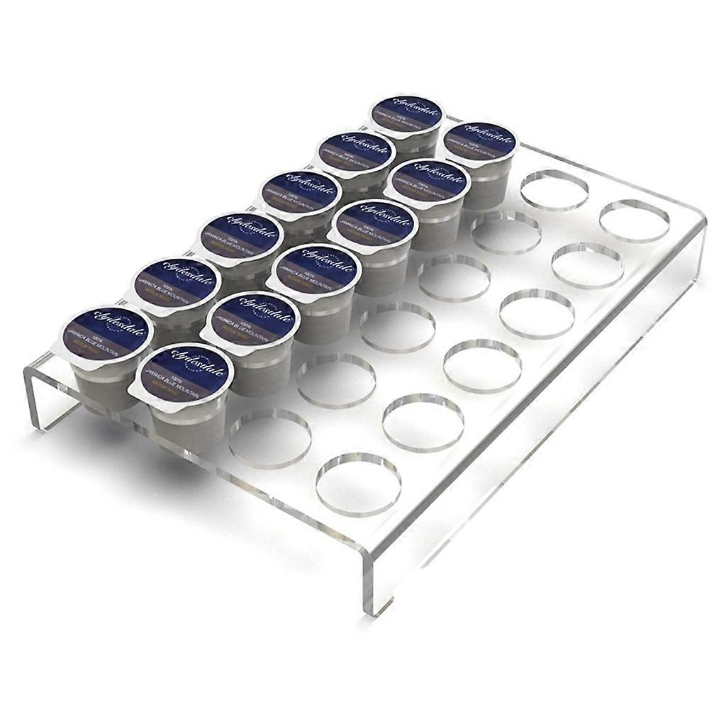 Acrylic Coffee Capsuled Display Stand U-Shaped 24-Hole Transparent Bracket