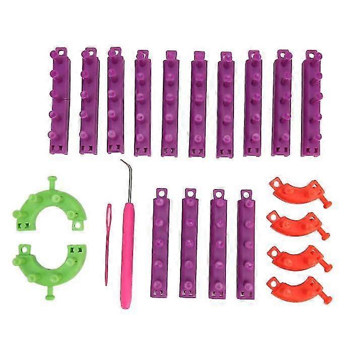 Lightweight And Portable Plastic Knitting Loom Kit