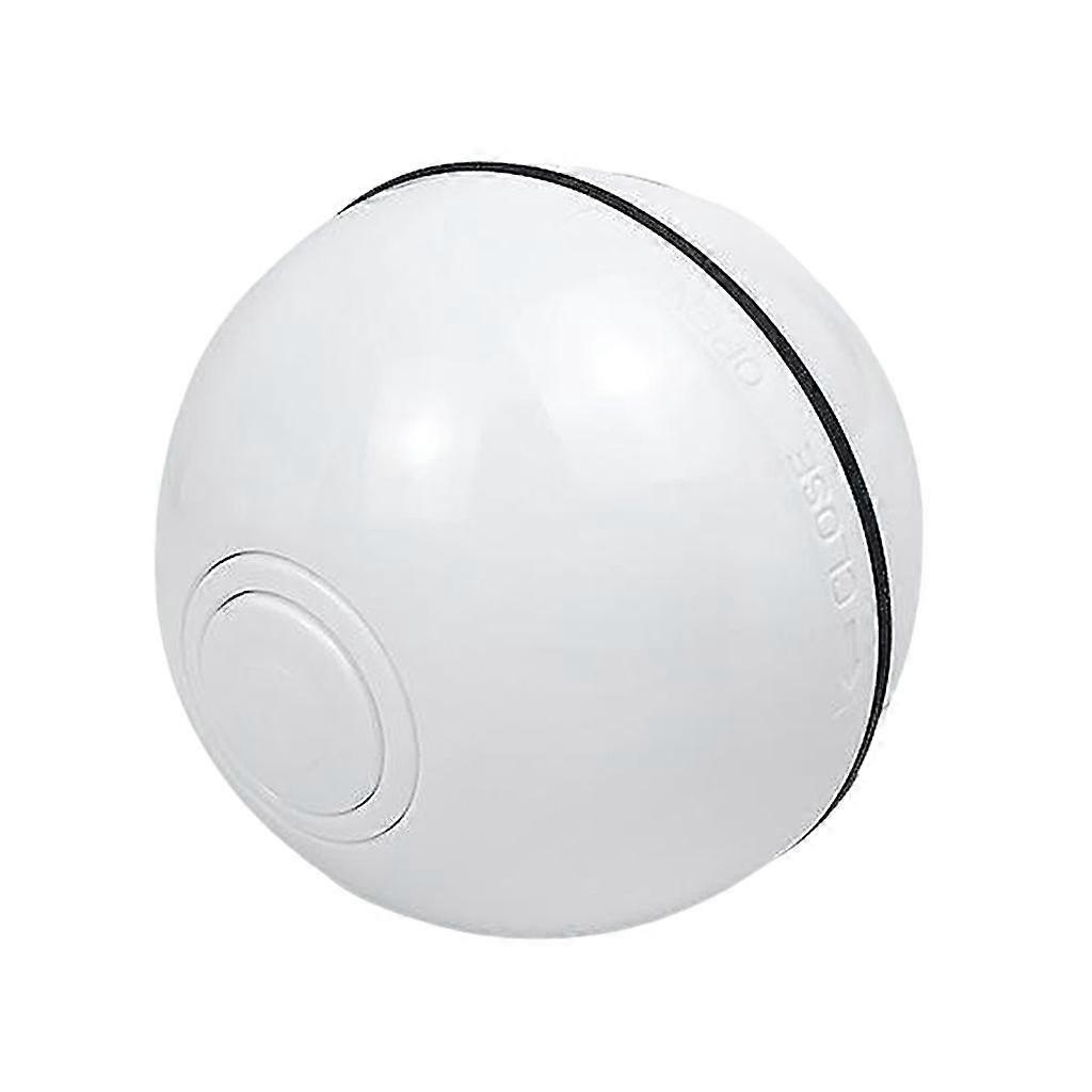 Interactive Cat Toy Automatic Self-Rotating LED Light Exercise Toys White