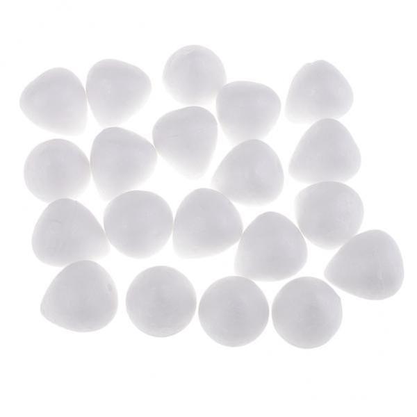 4x20 Stück Polystyrol Styropor Schaum Handwerk Tropfen DIY Dekoration Modellierung Kunst