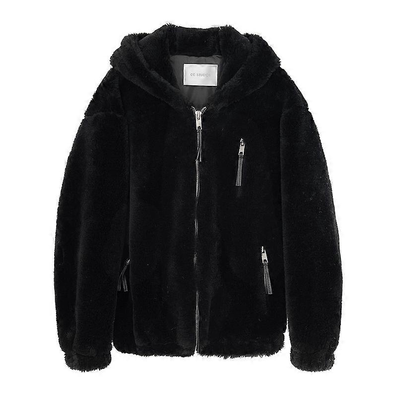 Women's Fur Jacket Shaggy Jacket Winter Fleece Coat Outwear Shaggy Shearling Jacket