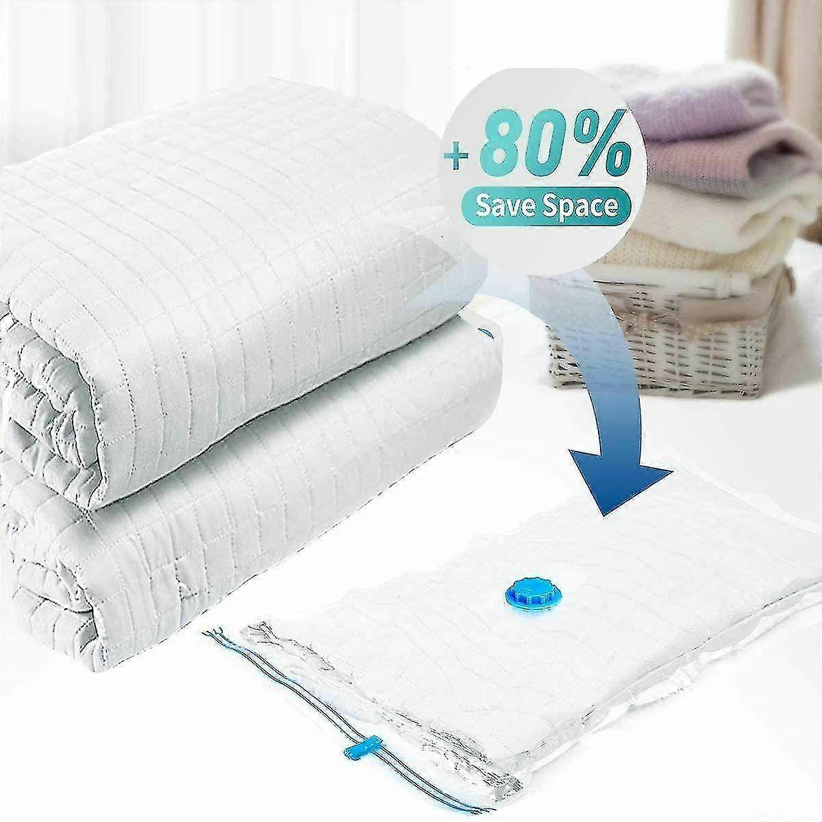 5pcs Vacuum Storage Bags Space Saver Seal Compressing Jumbo Supersize(5 & 10 Pcs Set)