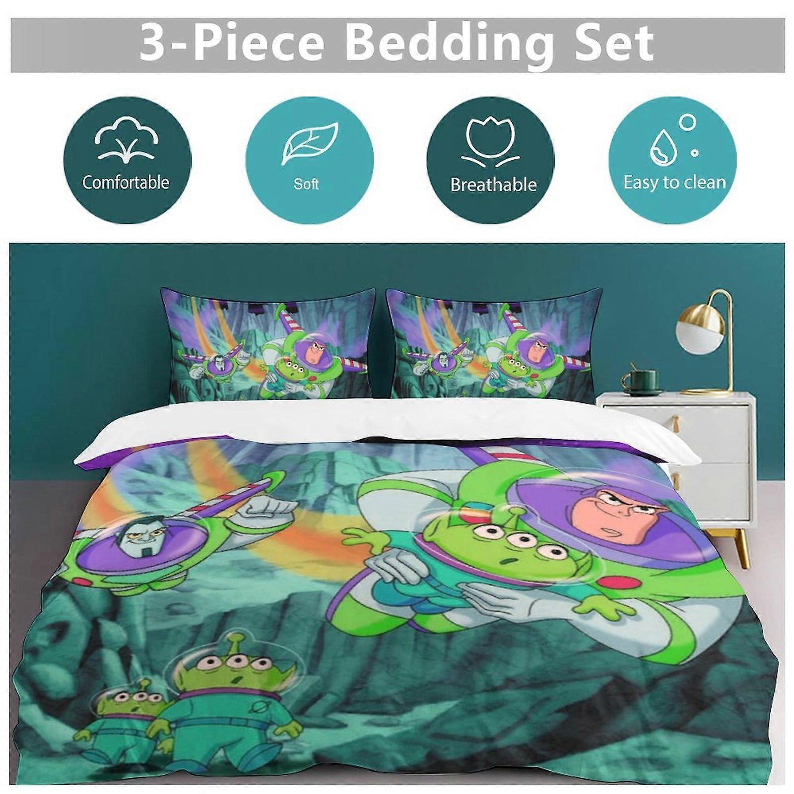 Bedding set HF133 Buzz Lightyear Toy Story Bedding Comforter Sets, 3 ...