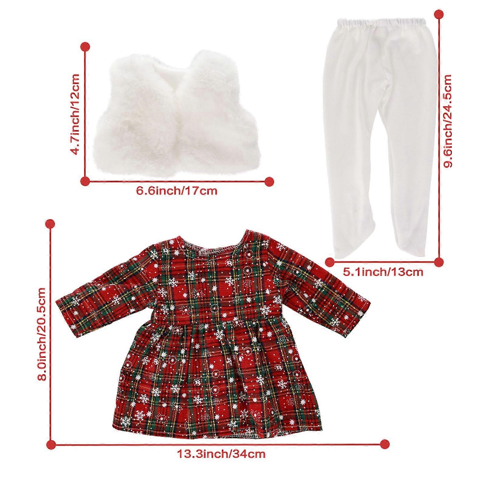 barnleksaker Baby Dolls Kläder Outfits Casual Wear Dockkläder För Docka Kläder Set Dekoration 18 Tum Docka Dekorativa Kläder Tyg B