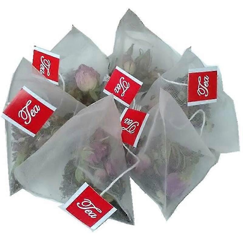 Heat-Sealed Nylon Tea Filter Bag Filter Nylon Tea Bag Single String Label Empty Triple-cornered Tea