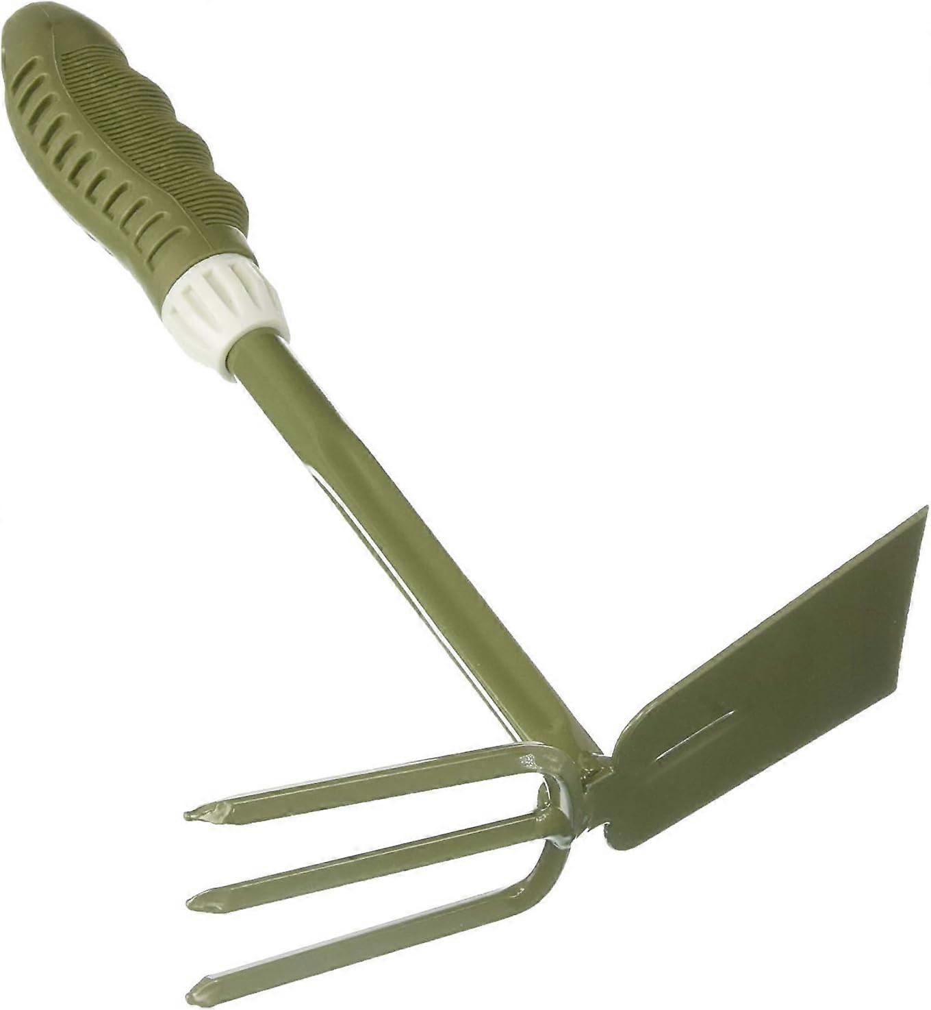 Bend Proof Small Hand Digger and Hoe Combo - Lightweight Carbon Steel Garden Tool