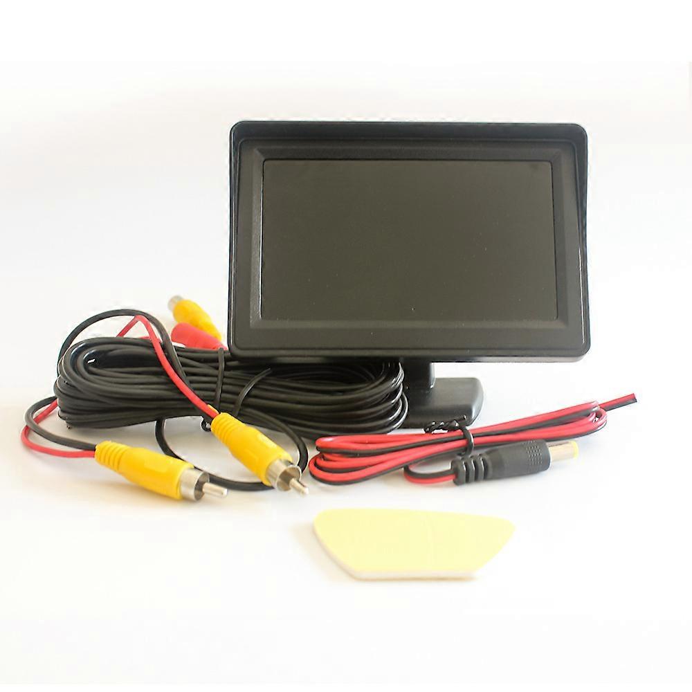 Monitor de ré integrado de 4,3 polegadas, display de marcha à ré de estacionamento, display LCD colorido