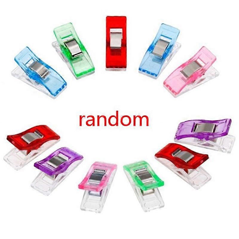 20Pcs Case Multicolor Plastic Clips Fabric Clamps Patchwork Hemming Sewing Tools Sewing Accessories