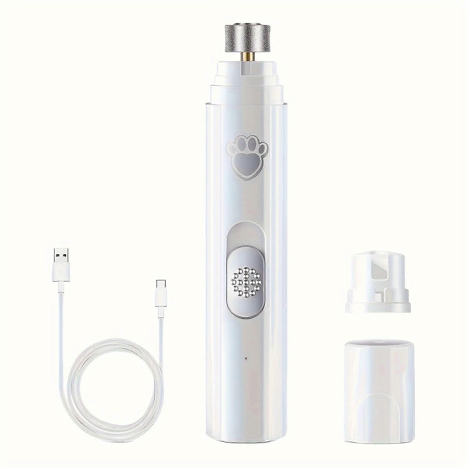 High-Powered Electric Pet Nail Care Grinder - Painless & Gentle Grooming - Rechargeable, Low Noise Design - Safe, Durable & Easy-to-Handle Nail Trimme