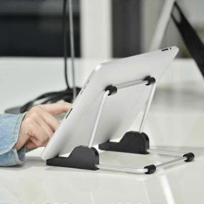 1pc Aluminum Alloy Collapsible Computer Stand With Three Angles Adjustable Bracket Suitable For Ipad And Any Other Types Of Tablet PCs