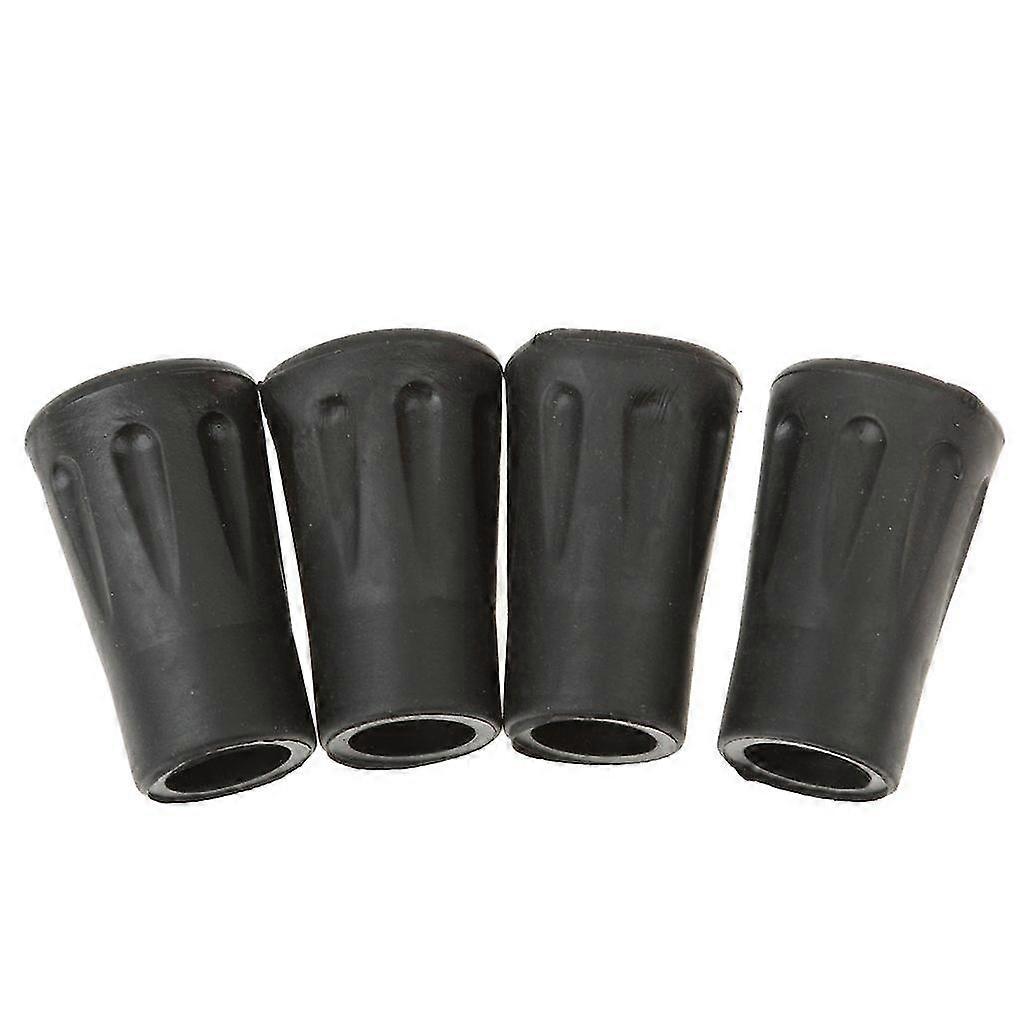 4 Pcs Replacement Rubber Tips End Compatible Hiking Stick Walking Trekking Poles 4cm