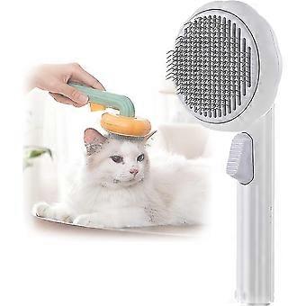 Pet Brush, Dog Brush And Cat Brush Ging Comb, Dog And Cat Ging Brush With Touch Clean Button, Pet Brush Easily Removes Loose