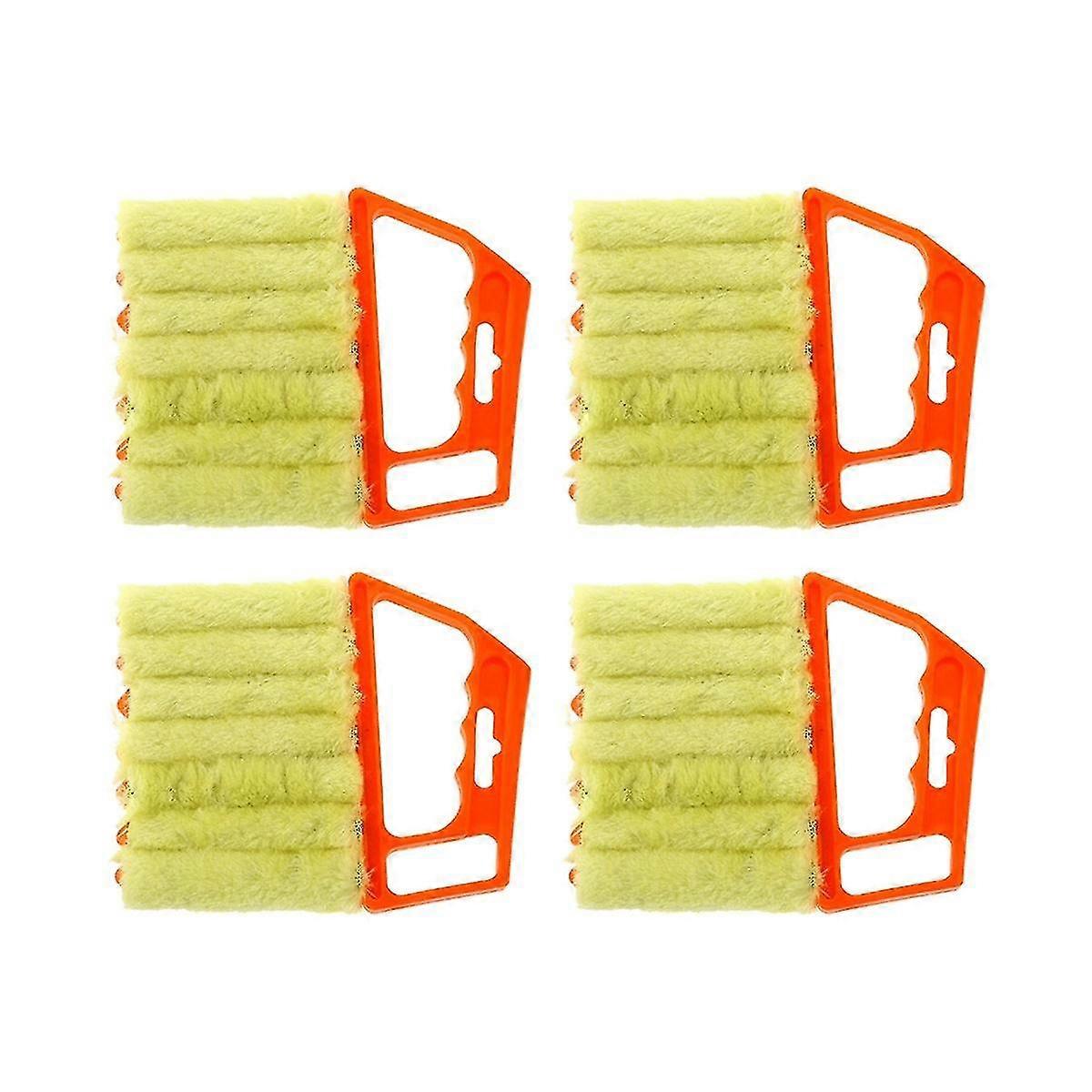 4pcs Handheld Blinds Cleaner Shutter Curtain Brush Dust Remover For Air Conditioning Home car fan