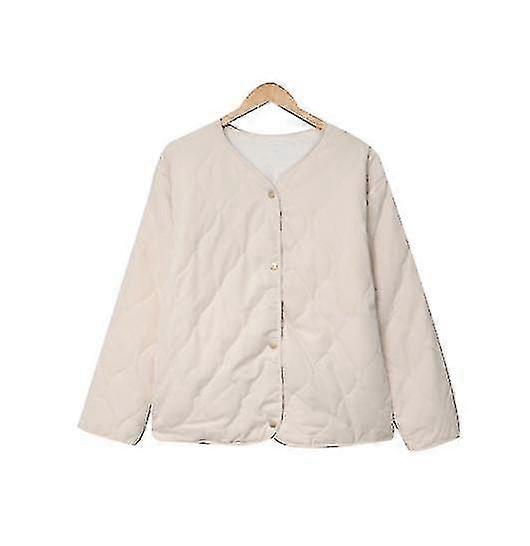 Women'S Botton-Down Winter Coat Two- Side Wear Quilted