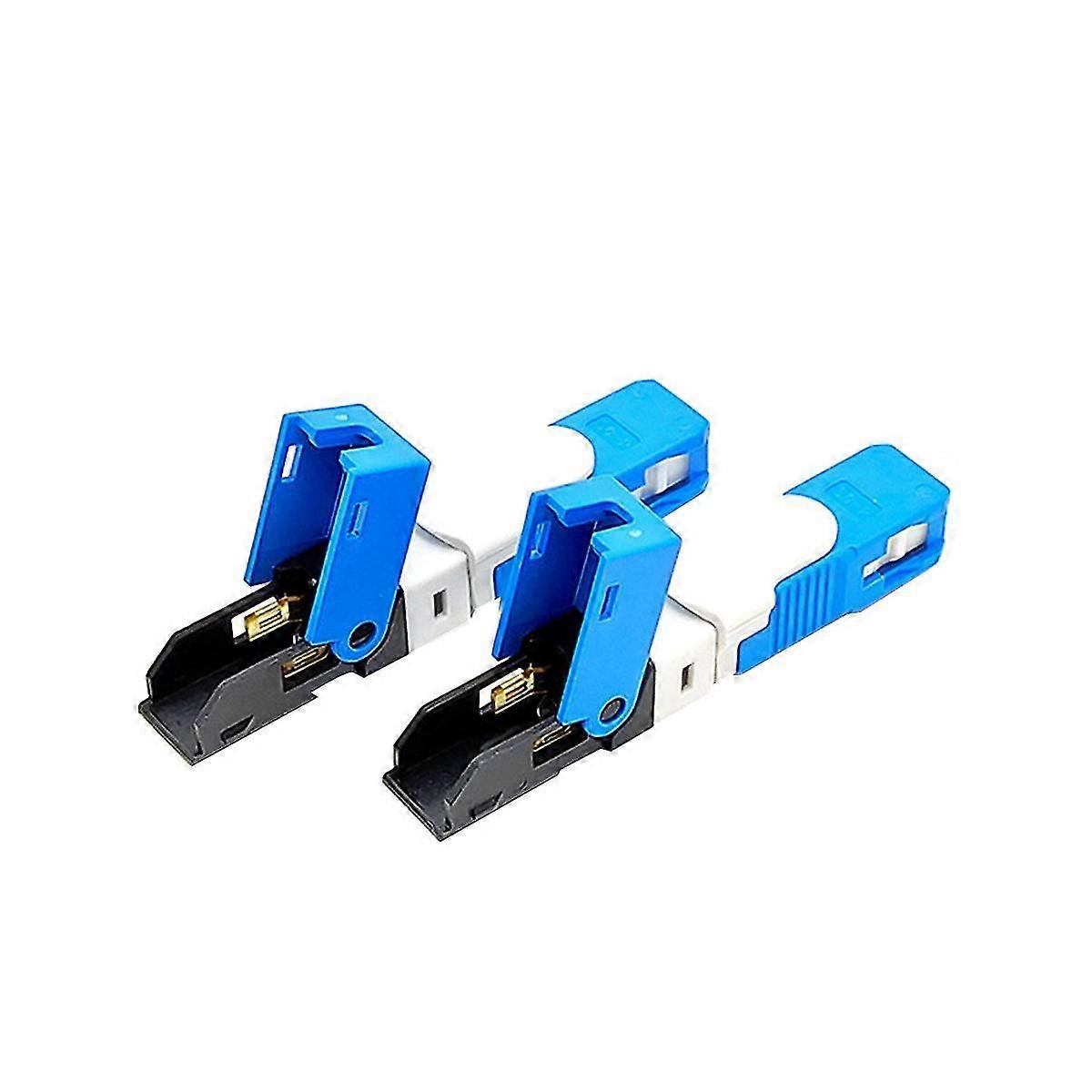 100pcslot Ftth Esc250d Sc Single-mode Fiber Optic Quick Connector Ftth Sm Optic Fast Connector