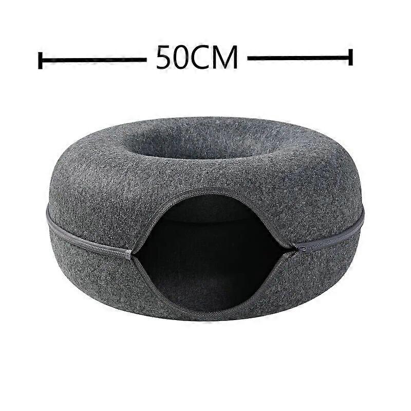 Donut Pet Cat Tunnel Interactif Jouet Jouet Chat lit Double Usage Furets Lapin Lit Tunnels Jouets d’intérieur Chats Maison Chaton Formation Jouet