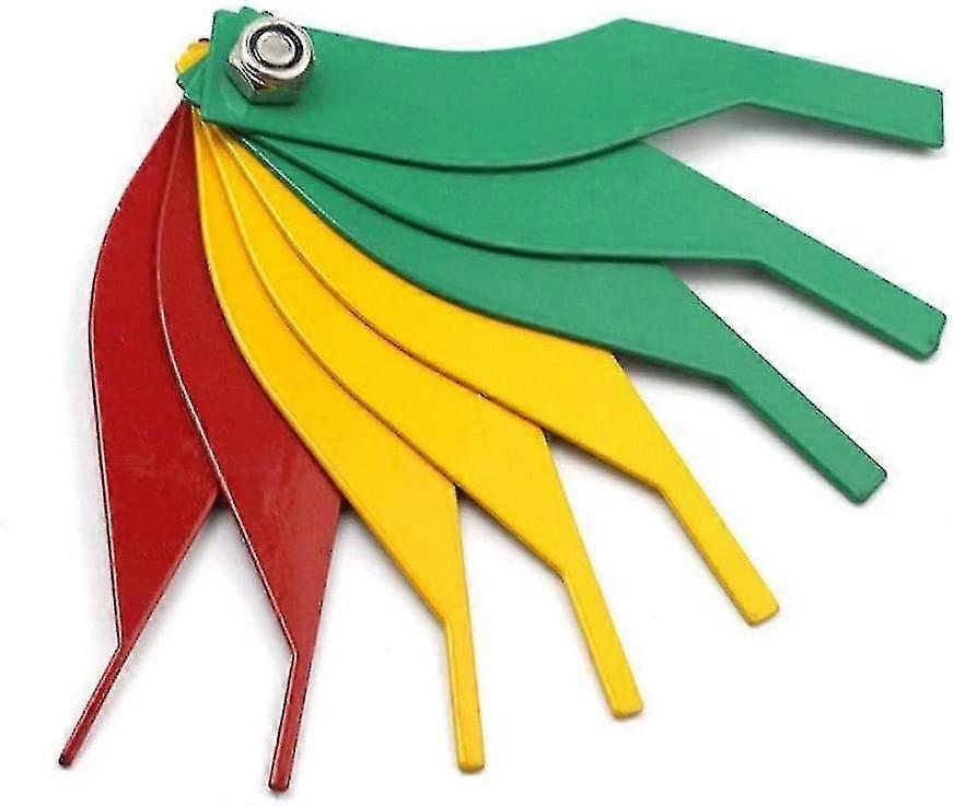 Miernik grubości Zaciski Feeler Gauge Measuring Instrument Tool Car Brake Pad Metal Detectors Auto Parts System Random Color (1szt, wielokolorowy