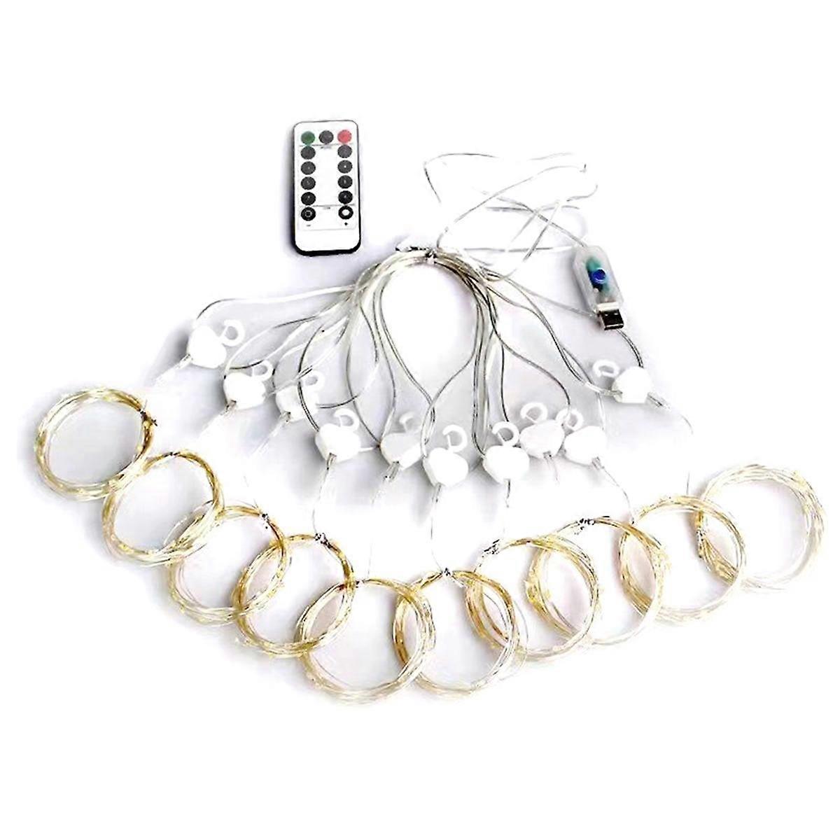 Curtain LED String Lights Garland Festival Decoration USB Remote Control Holiday Wedding Fairy Ligh