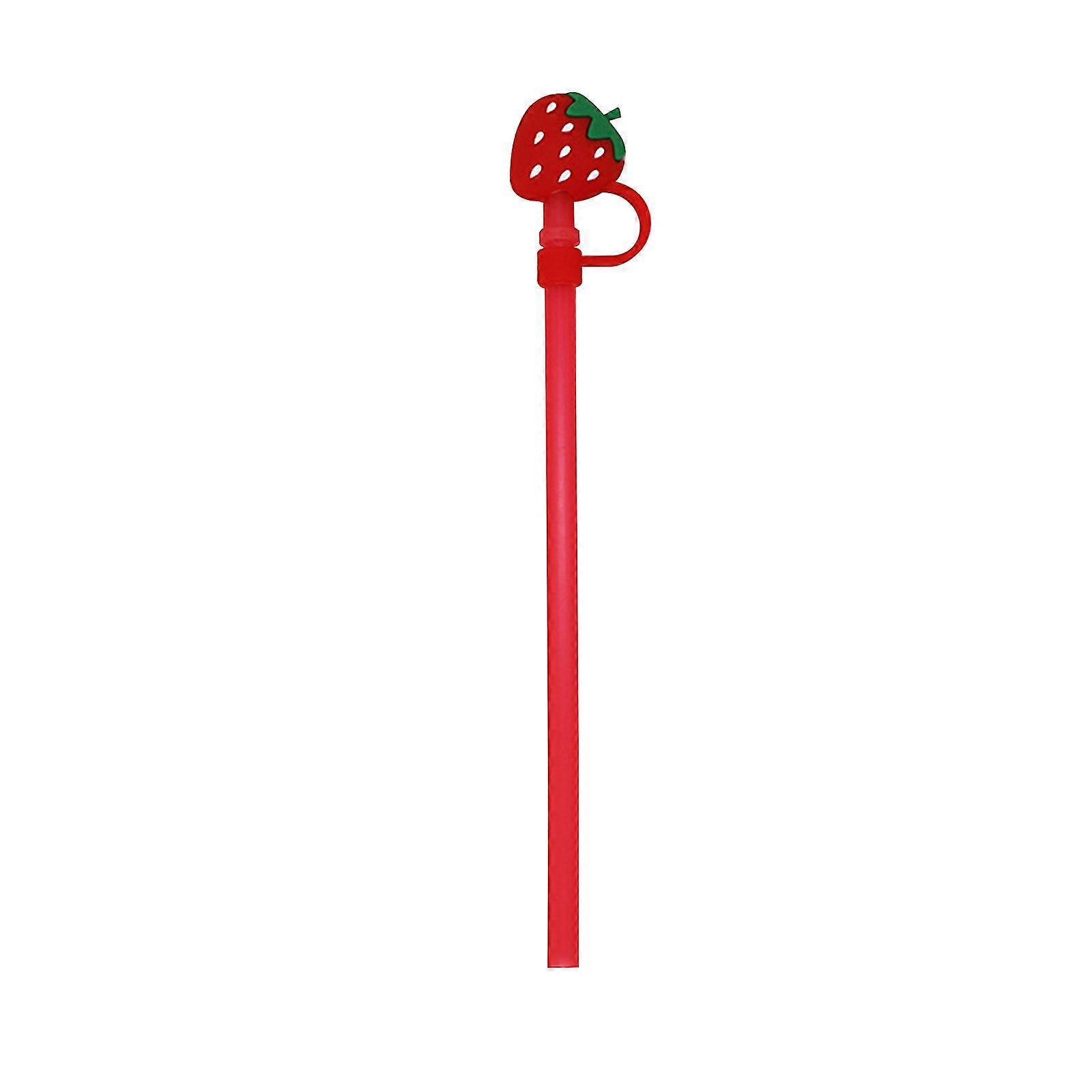 Silicone Straw Plug With Cartoon Characters, For 6-8mm Straws, Anti-dust Straw Caps (no Straws Included)