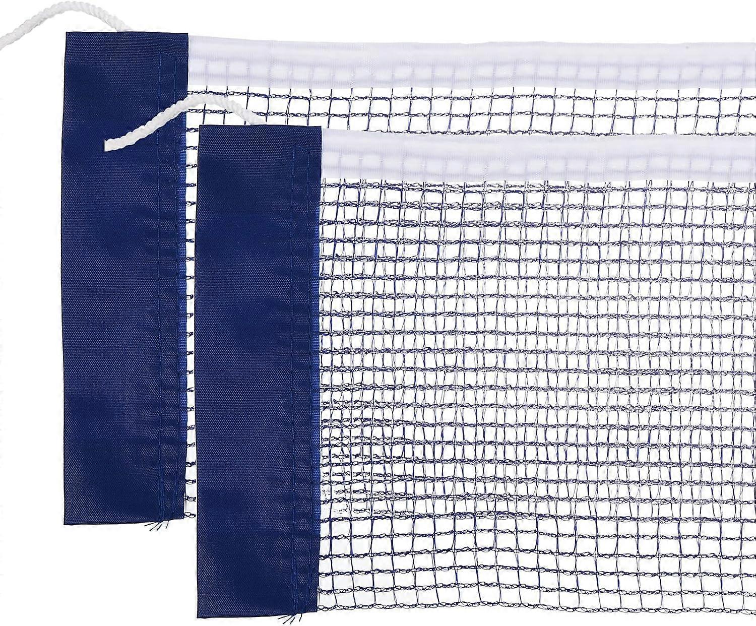 Table Tennis Net Replacement, 2 Pack Ping Pong Net String Tension Equipment Accessories PE for Indoor Outdoor, Blue