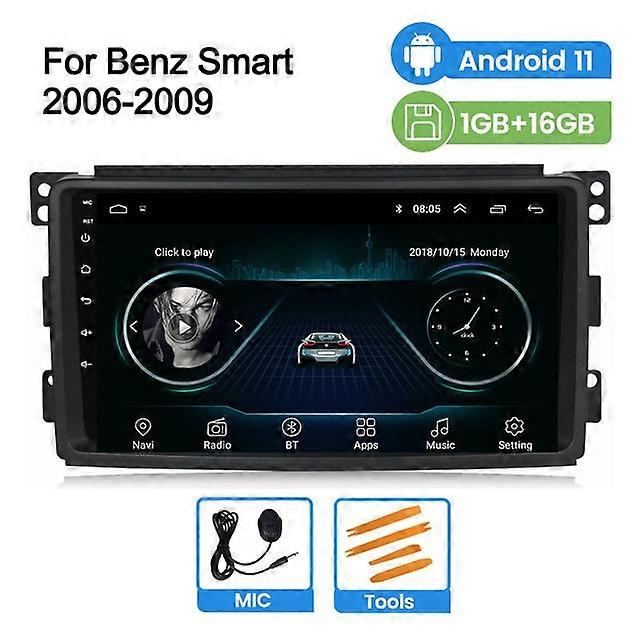 Wifi Android 11 System GPS Navigationsbildschirm für Smart Fortwo 2005 2006 2007 2008 2009 2010 Autoradio Audio FM Player