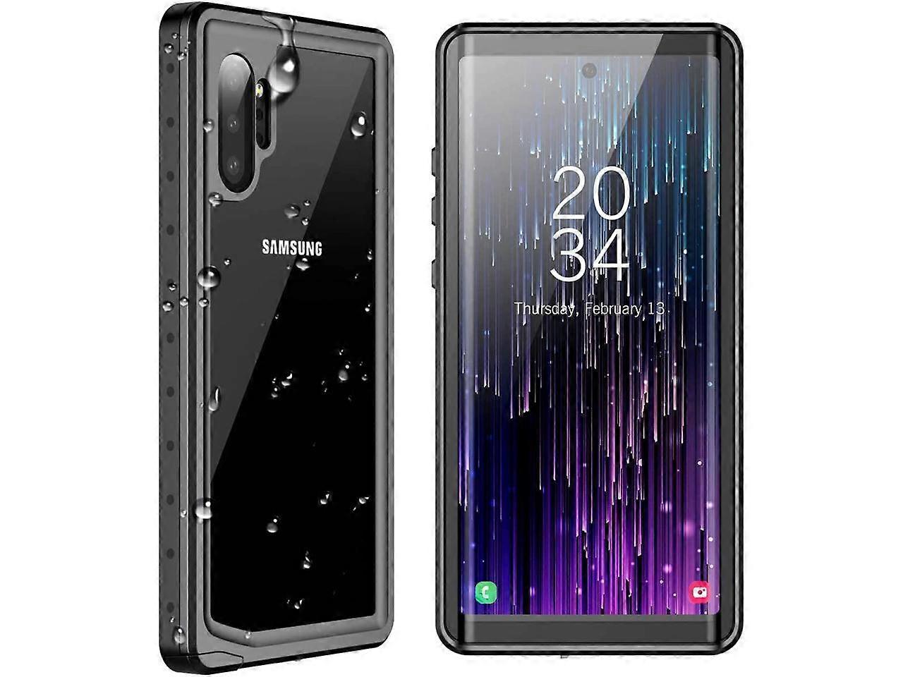 For Samsung Galaxy Note 10+ Plus Waterproof Case, Built-in Screen Protector, Shockproof Cover Waterproof Case for Galaxy Note 10 Plus 5G 6.8 inch 2019