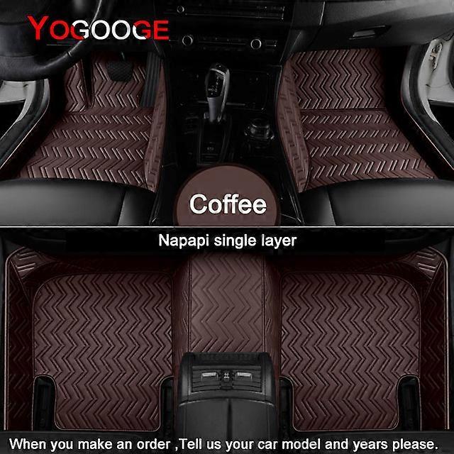 キャデラックXT6ナッパレザーオートアクセサリーフットカーペット用車のフロアマット