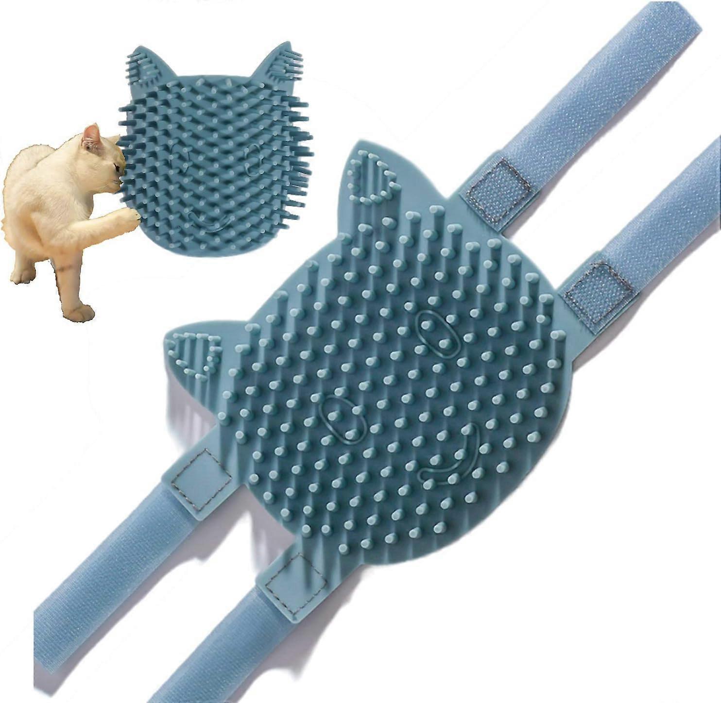 Cat self-combing uterine brush, multifunctional catnip flavored corner massage tool 270mm