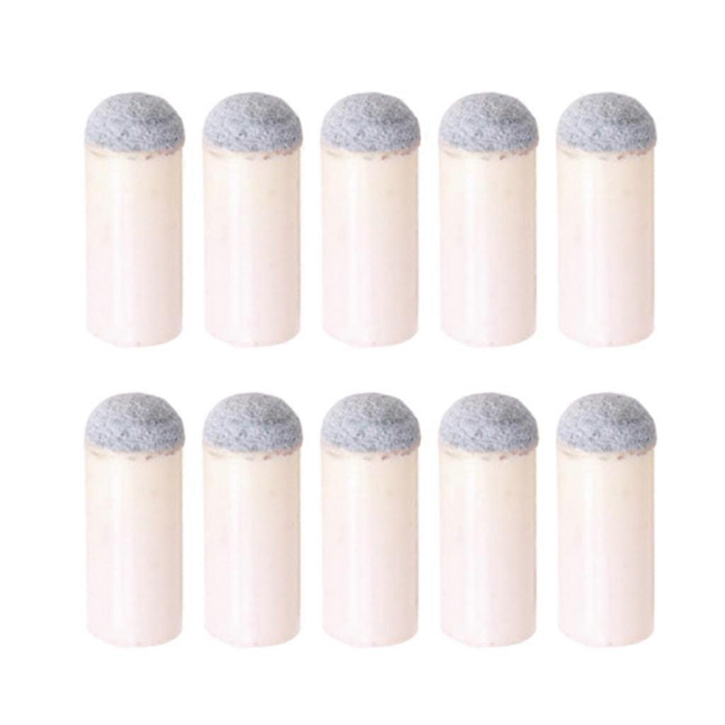 10 Pcs Billiard Cue Tips Pool Stick Tips for Billiards Fan Entertainment