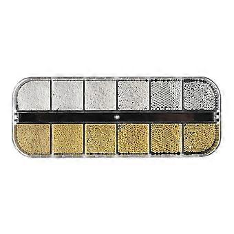Multi-Size Nagelkaviaar Kralen voor Nagels 3D Nail Art Micro Mini Metalen Nagel Kralen
