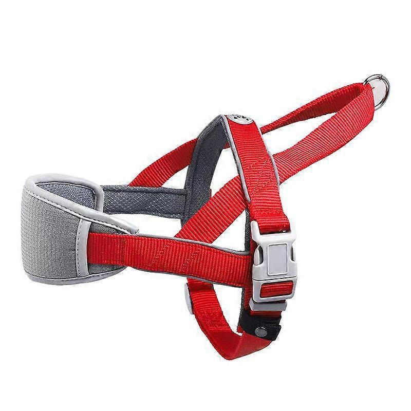 XS,Dog Harness, No Tension, Dog Walking Harness with Soft Chest Pad, Anti-Escape/Quick Fit Reflective, red