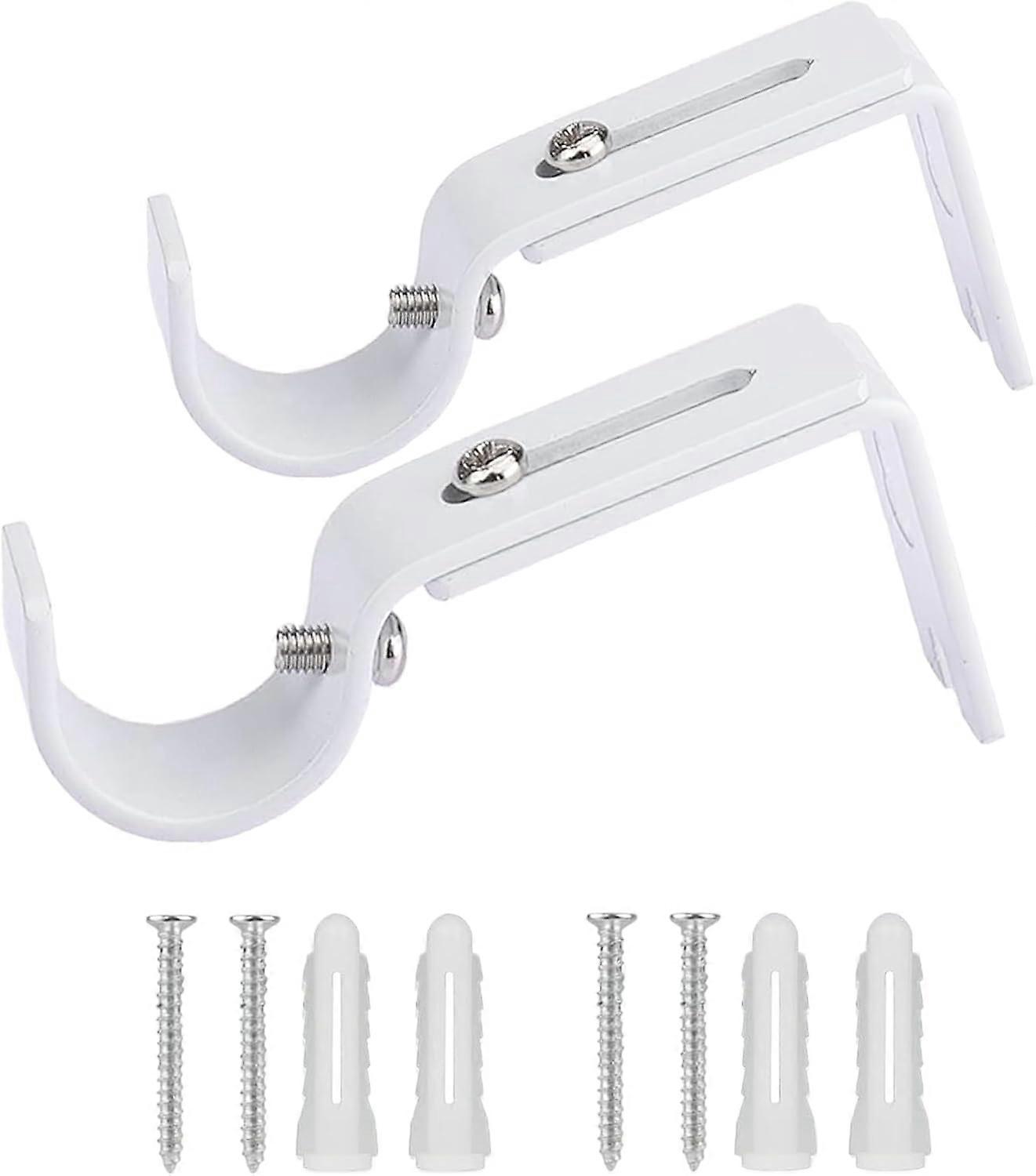 Pack Curtain Rod Brackets, Adjustable Wall Brackets