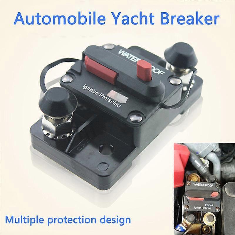 30A 40A 50A 60A 70A 80A 100A 120A 150A 200A 250A 300A AMP Circuit Breaker Fuse Reset 12-48V DC Car Boat Auto Waterproof