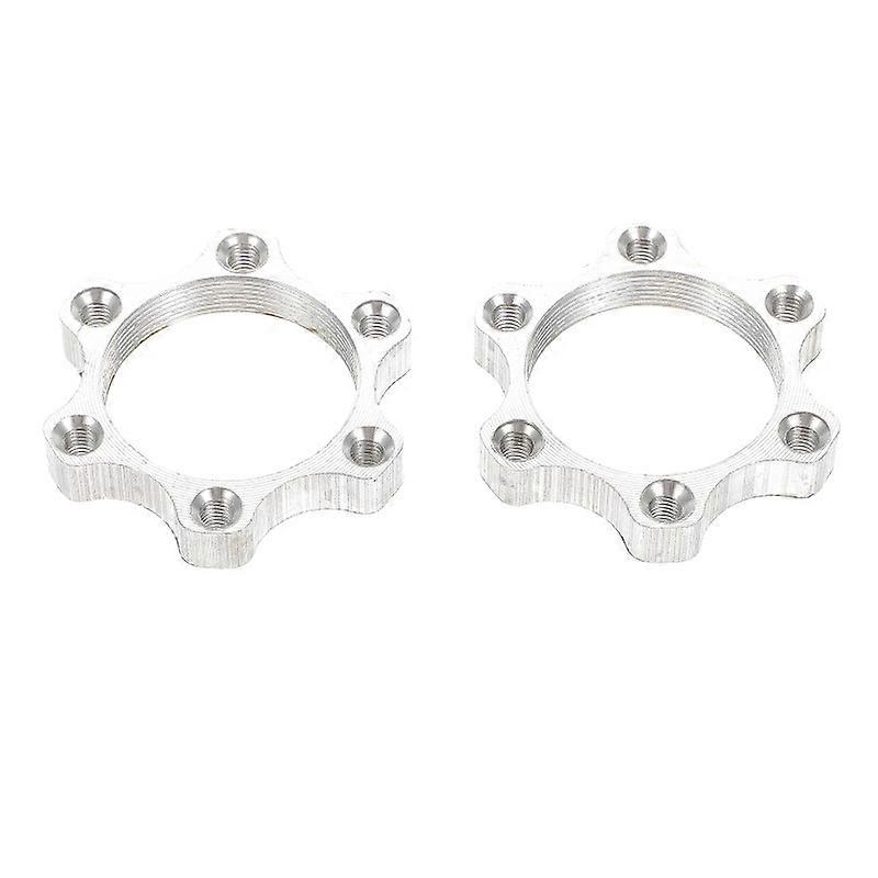 2Pcs Bike Freewheel Threaded Hubs Disk Discs Brake Rotors 6 Holes ...