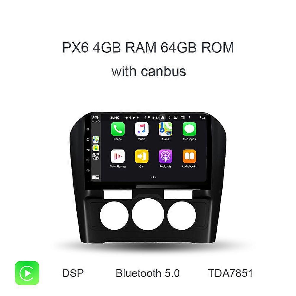 720P Carplay PX6 DSP IPS Android 12.0 Car DVD Player 8GB + 128GB GPS RDS Autoradio Wifi Bluetooth 5.0 For Citroen C4L 2015-2018