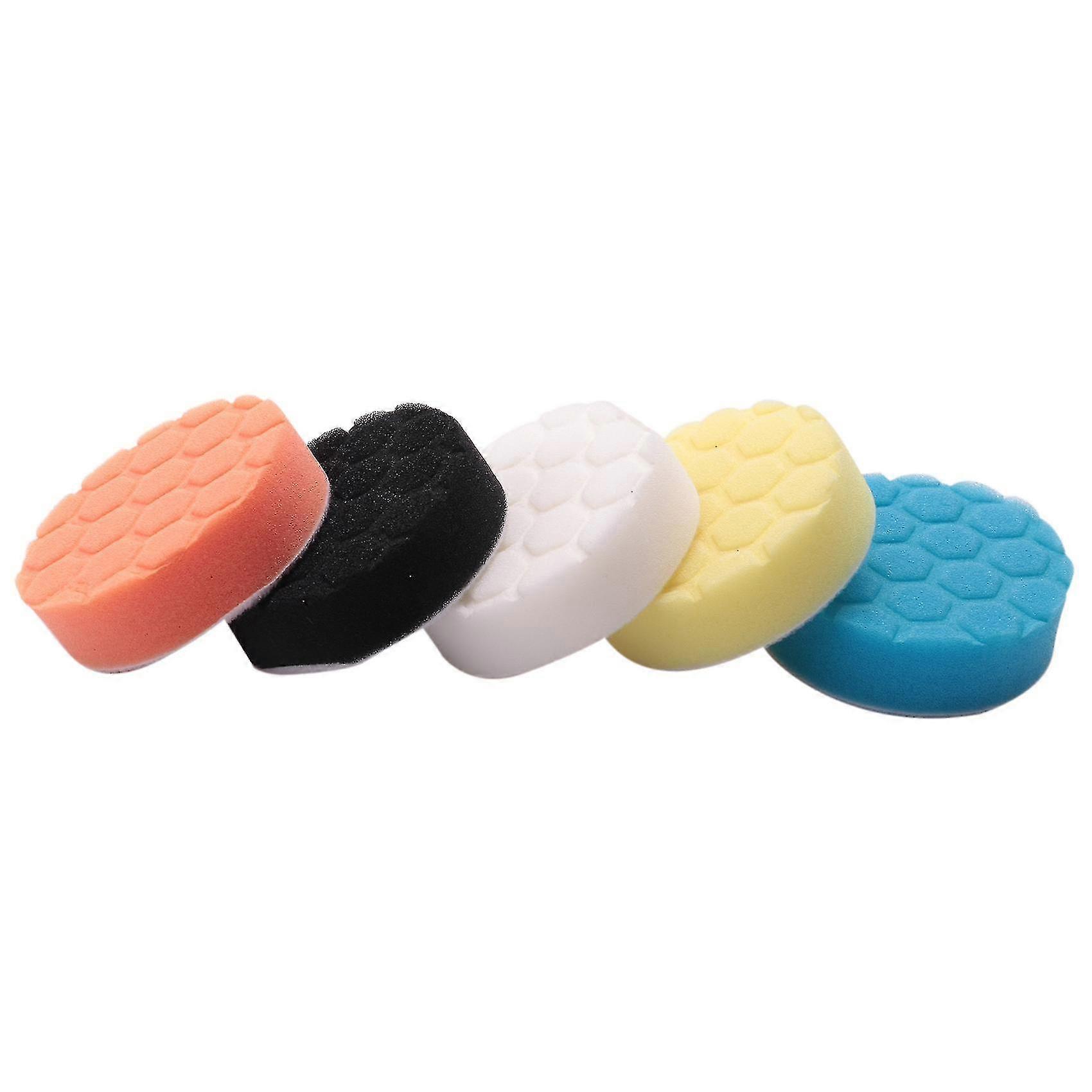 5pcs 3 Inch Polishing Pads Buffing Sponge Pads Kit For Car Buffer Polisher Sanding, Waxing, Polishi
