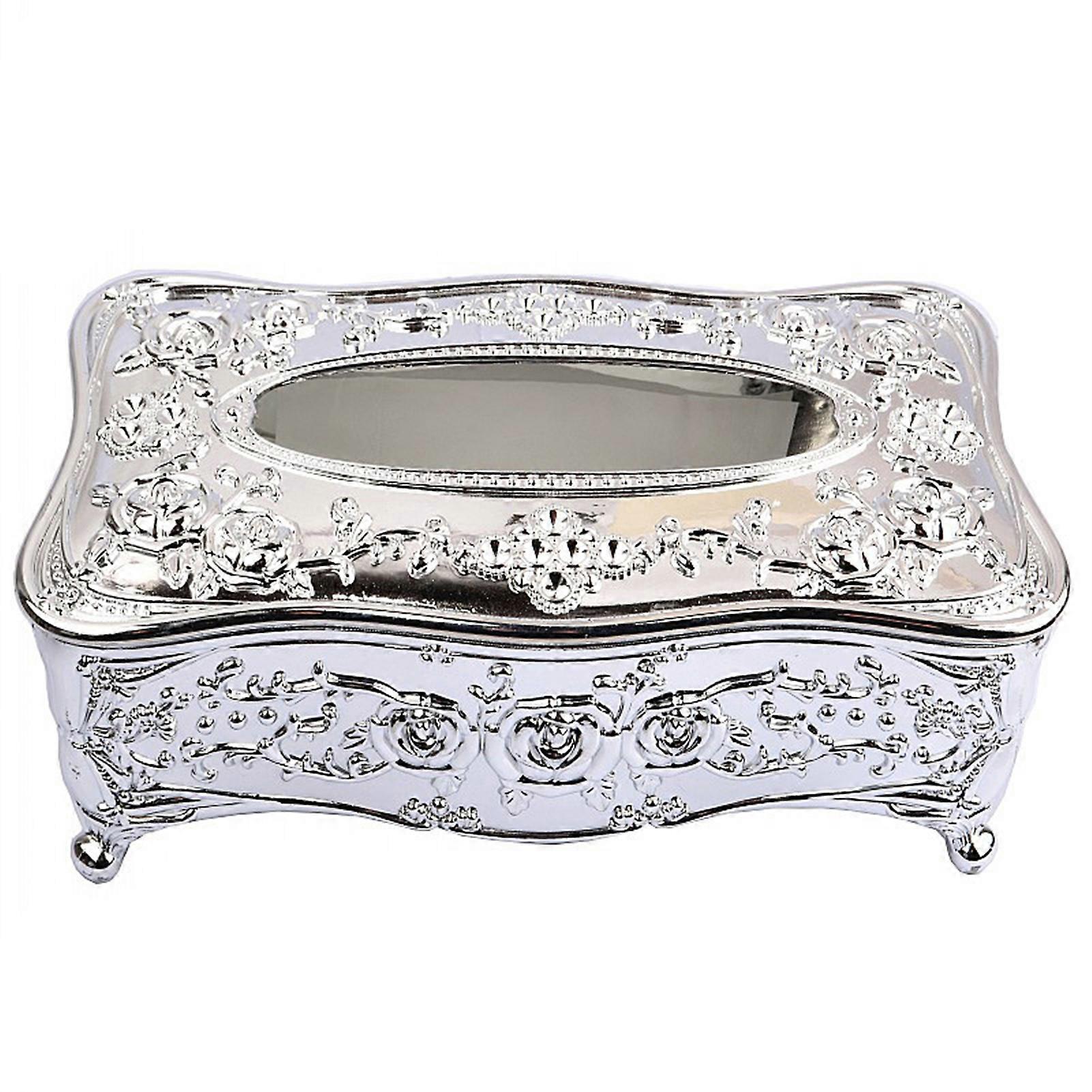 Tissue Box Rectangle Relief Pattern Acrylic Multi-purpose Unique Napkin Box for Kitchen